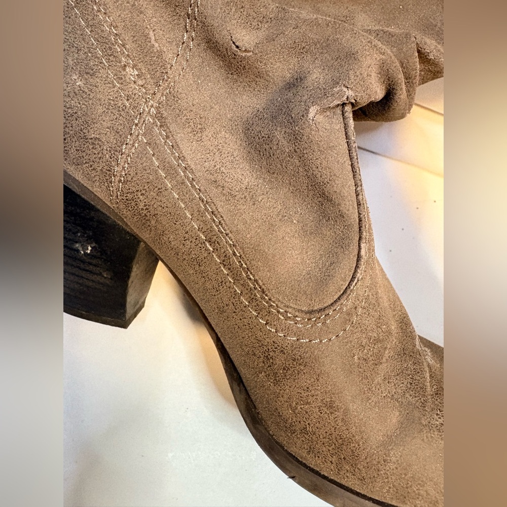 Rocket Dog Sheriff Women's Vintage Brown Suede Slouch Ankle Boots size 9.5 - Picture 4 of 8